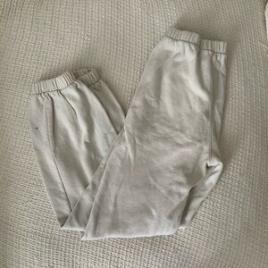 Brandy Melville x John Galt Cream Sweatpants Cuffed Jogger Pants – One Size